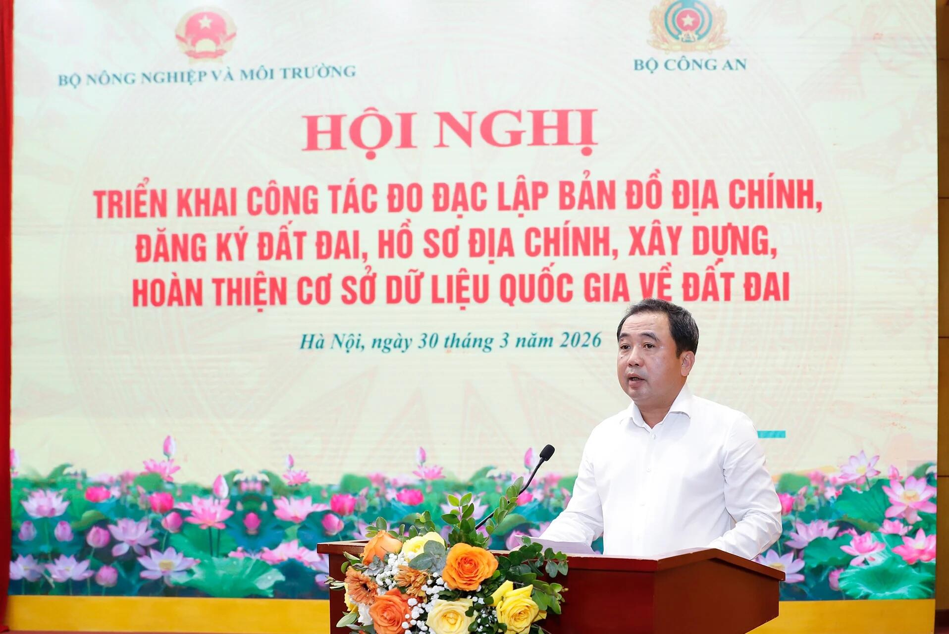 Đẩy nhanh xây dựng cơ sở dữ liệu đất đai quốc gia